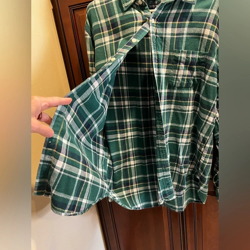 J Crew Plaid Flannel Classic Shirt‎ - XL
